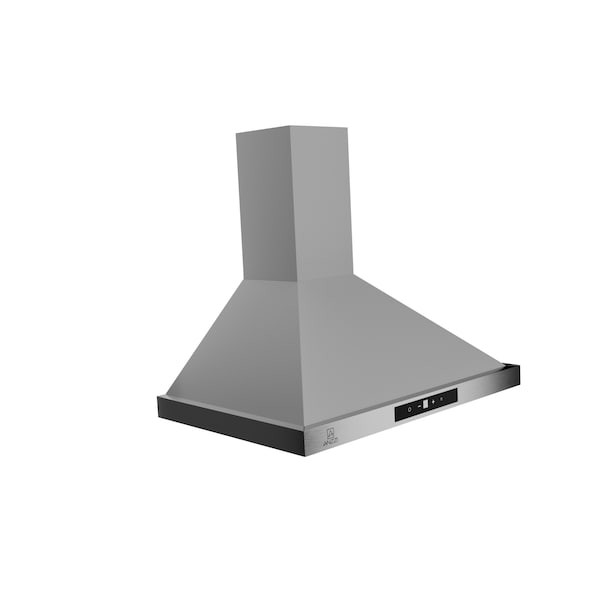 Anzzi 30-Inch Wall-mounted stainless steel-finished convertible range hood with aluminum filter RH-AZ0576ESS - main